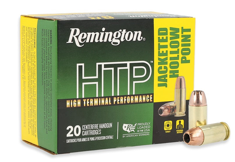 Remington Ammunition 21453 HTP  45ACP 185gr Jacketed Hollow Point 20 Per Box/25 Case
