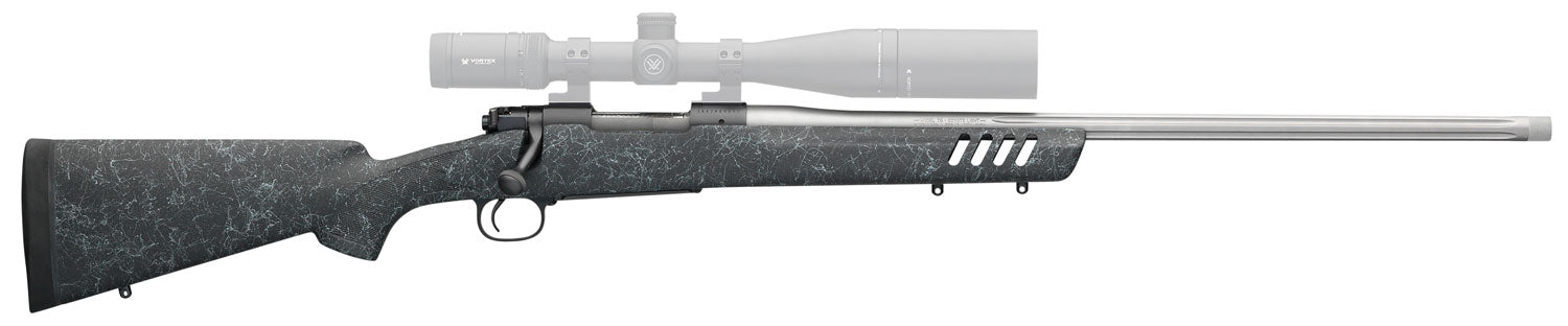 Winchester Guns 535232289 70 Coyote Light 6.5 Creedmoor 5+1 24" Black w/Gray Webbing Fixed Bell & Carlson w/Aluminum Bed