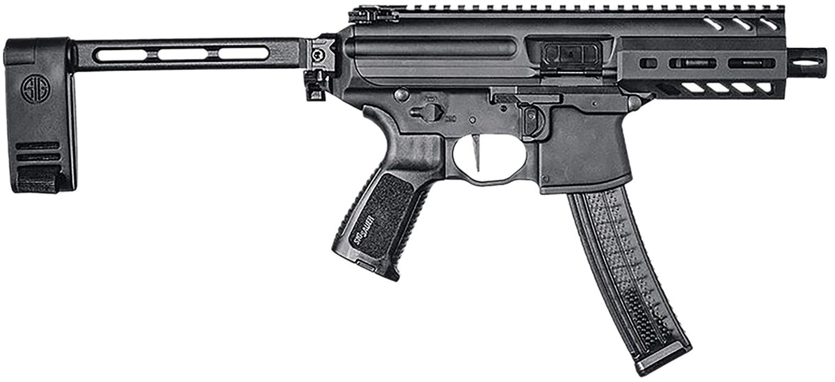 Sig Sauer PMPX4B9 MPX K  9mm Luger Caliber with 4.50" Barrel, 30+1 Capacity, Black Hard Coat Anodized Metal Finish, Fold