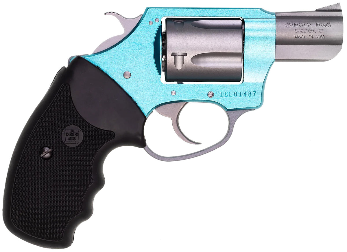 Charter Arms 53860 Undercover Lite Santa Fe Sky Small 38 Special, 5 Shot 2" Stainless Steel Barrel & Cylinder, Turquoise
