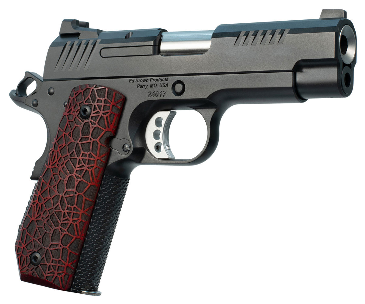 Ed Brown EVOKC9G4 1911 EVO KC9 9mm Luger 9+1 4" Stainless Bull Barrel, Black Gen4 Serrated Carbon Steel Slide & Frame w/