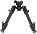 Warne 7901M Skyline Precision Bipod  made of Matte Black Aluminum with Picatinny Rail Attachment Type, Rapid Leg Deploym