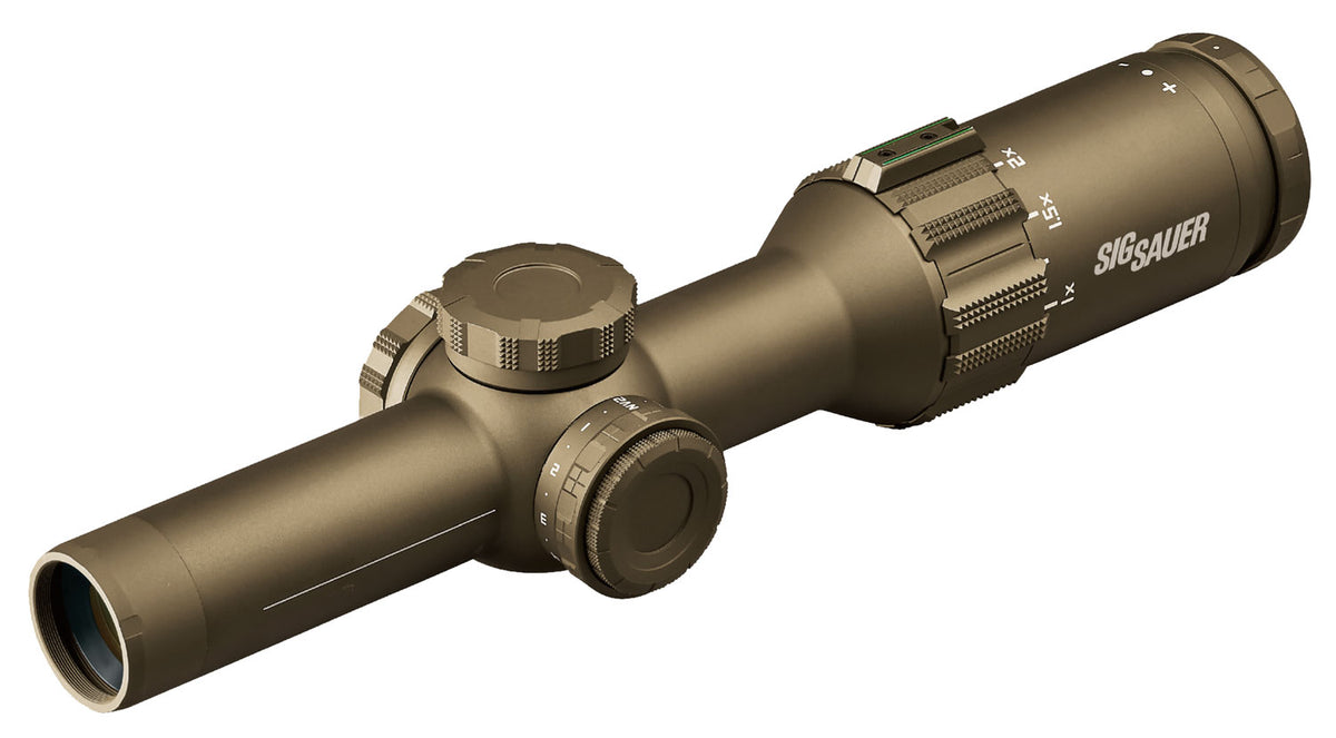 Sig Sauer Electro-Optics SOT61231 Tango6T  Flat Dark Earth 1-6x24mm 30mm Tube Illuminated Horseshoe Dot 5.56/7.62 Reticl