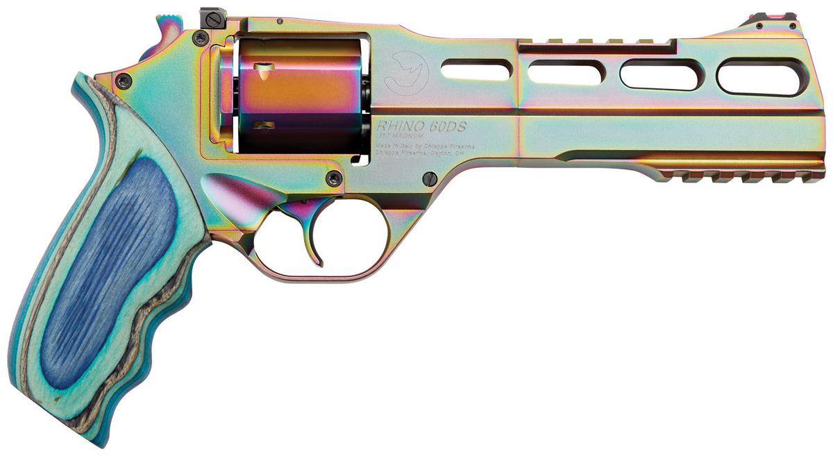 Chiappa Firearms 340301 Rhino 60DS Nebula 357 Mag Caliber with 6" Picatinny Rail/Vent Rib, 6rd Capacity Cylinder, Overal