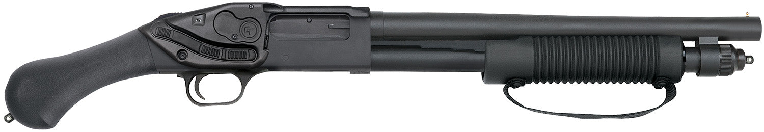 Mossberg 50638 590 Shockwave 12 Gauge Pump 3" 5+1 14.38" Matte Blued Heavy-Walled Barrel, Drilled & Tapped Matte Blued S