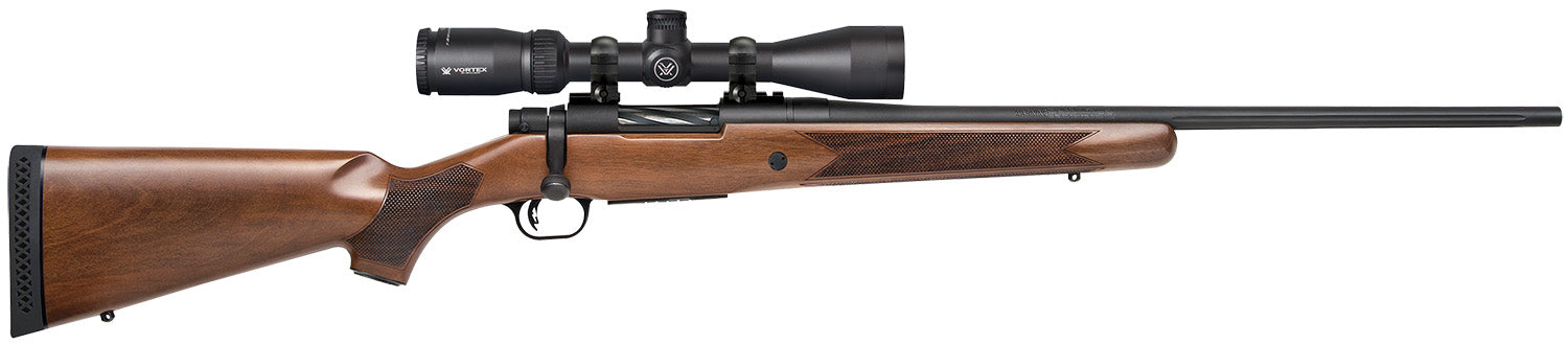 Mossberg 28028 Patriot  6.5 Creedmoor Caliber with 5+1 Capacity, 22" Fluted Barrel, Matte Blued Metal Finish & Walnut St