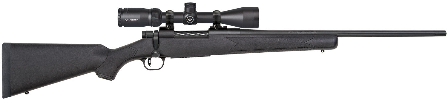 Mossberg 28052 Patriot  22-250 Rem Caliber with 5+1 Capacity, 22" Fluted Barrel, Matte Blued Metal Finish & Black Synthe