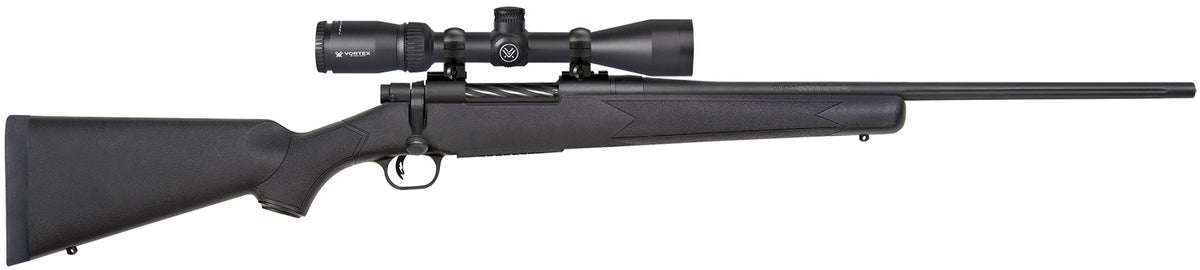 Mossberg 28053 Patriot  7mm-08 Rem Caliber with 5+1 Capacity, 22" Fluted Barrel, Matte Blued Metal Finish & Black Synthe