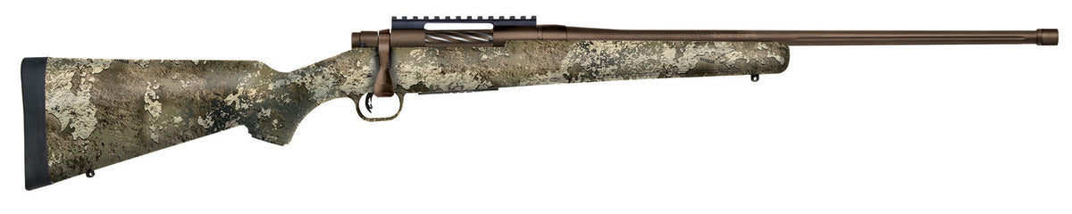 Mossberg 28074 Patriot Predator 22-250 Rem Caliber with 5+1 Capacity, 22" Threaded/Fluted Barrel, Patriot Brown Cerakote