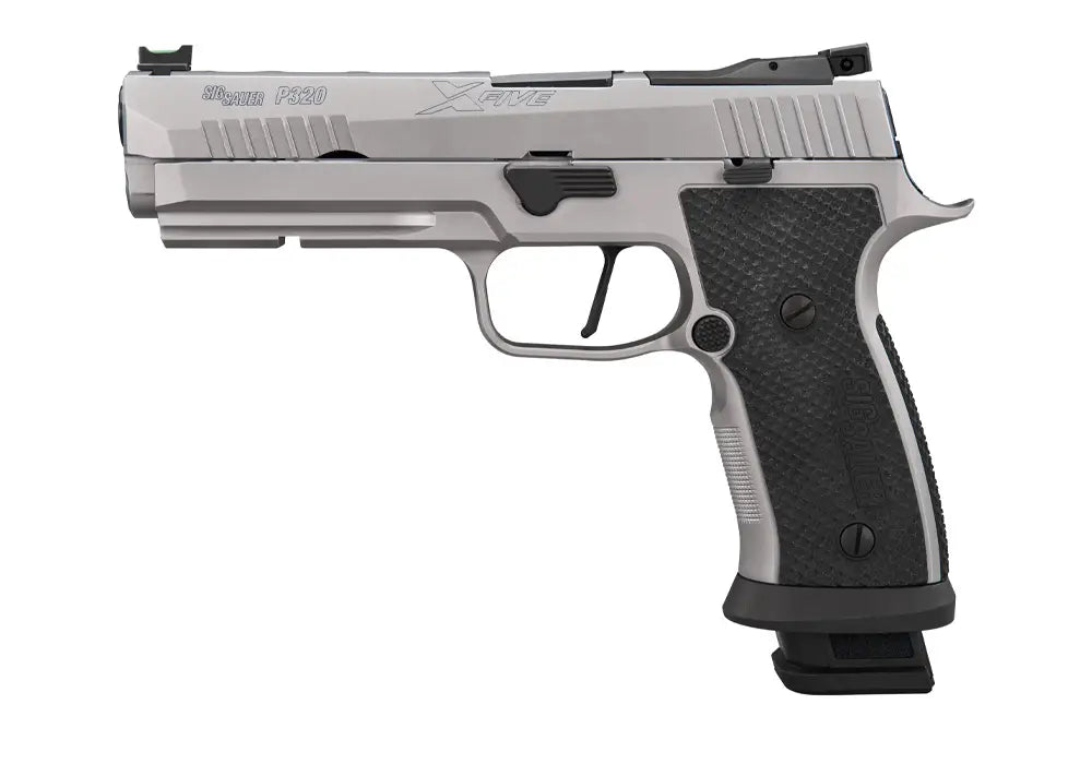 SIG SAUER P320 SXG 9MM 5" STAINLESS, ADJ. SIGHTS, SXG GRIP O.R. 3-21RD