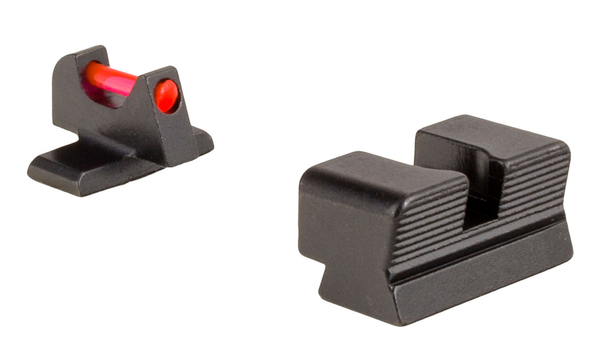 Trijicon 601050 Fiber Sights  Red/Fiber Optic Front Sight-Black/Blank Rear Sight Sig Sauer P225/P226/P228 #8 Front/#8 Re