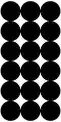 Pro-Shot P216 SplatterShot Repair Pasters Black 1" Self-Adhesive 216 Pasters