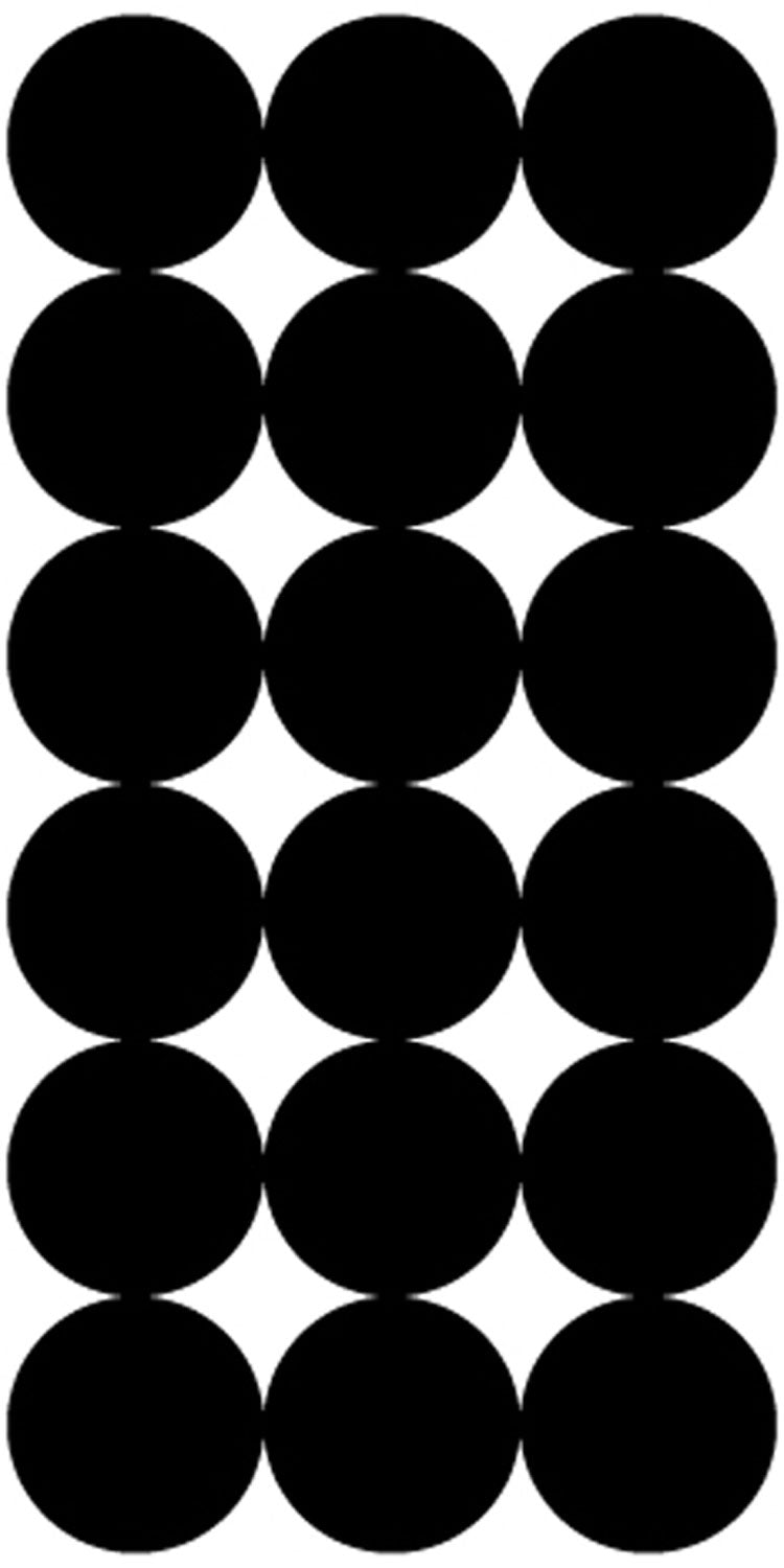 Pro-Shot P216 SplatterShot Repair Pasters Black 1" Self-Adhesive 216 Pasters