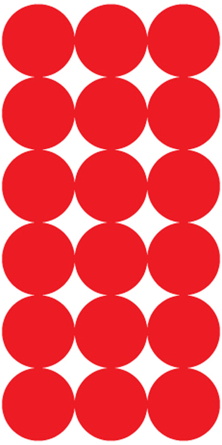 Pro-Shot P432M SplatterShot Repair Pasters Red 1" Self-Adhesive 432 Pasters