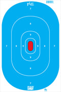 Pro-Shot SILHINTPBLUE SplatterShot  Silhouette Hanging Tagboard 12" x 18" Hi-Vis Blue Impact Enhancement White 8 Per Pkg