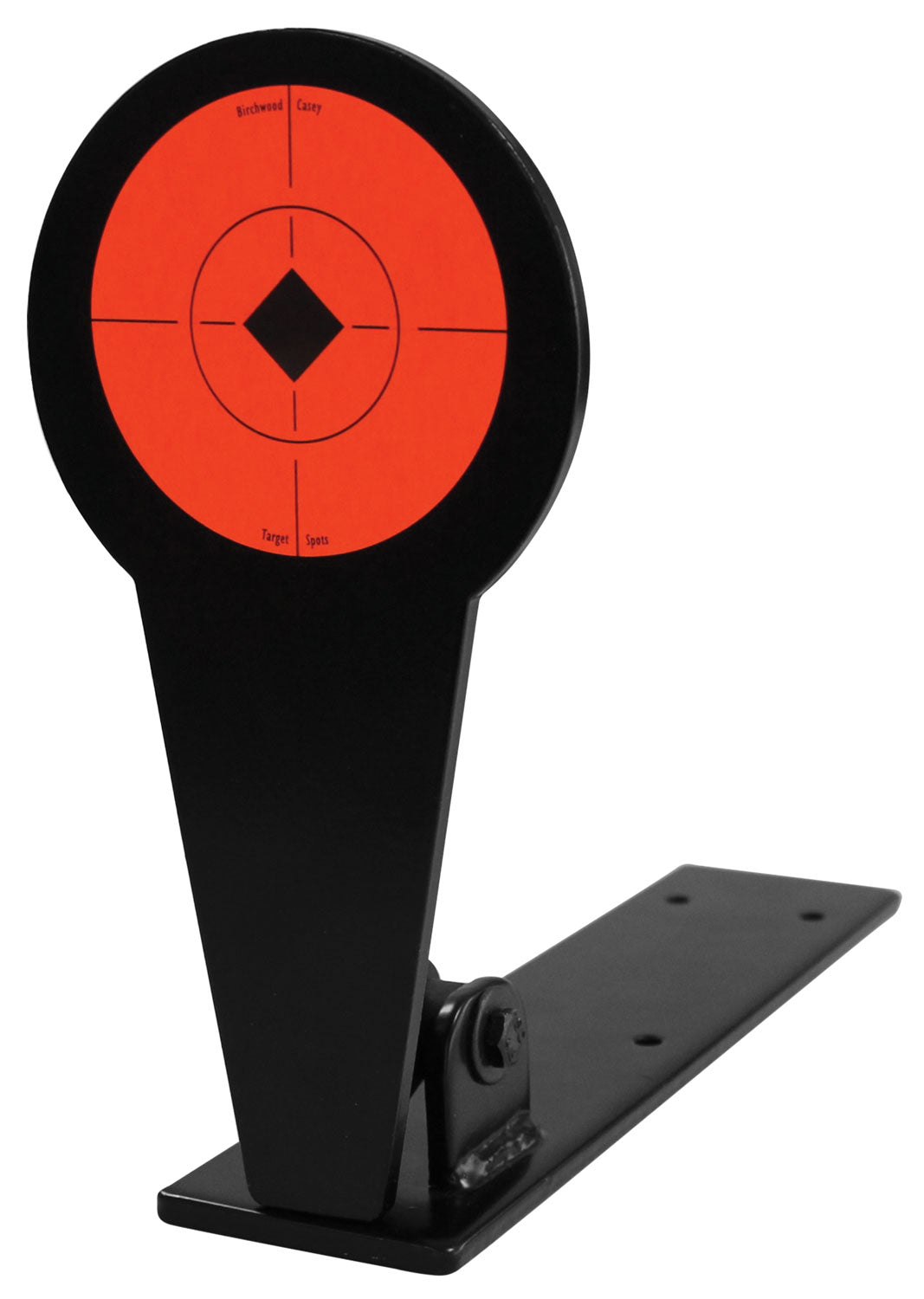 Birchwood Casey 47524 World of Targets Popper 4" Rimfire Pistol/Rifle Black/Orange Steel Diamond Standing Includes Groun