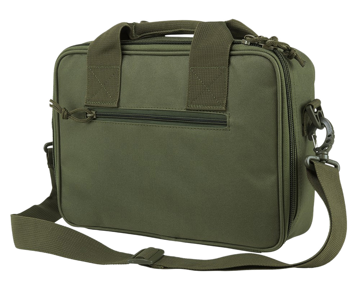 NcStar CPDX2971G VISM Double Pistol Range Bag w/Mag Pouches Heavy Duty Lockable Zippers For Compliance Padded Carry Hand