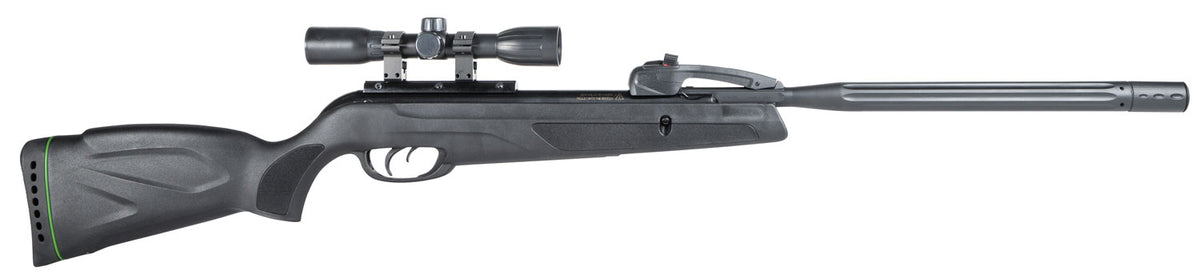 Gamo 611006875554 Swarm Whisper Gas Piston 22 Pellet 10rd Black Fluted/Rifled Barrel, Black Receiver Fixed All Weather S