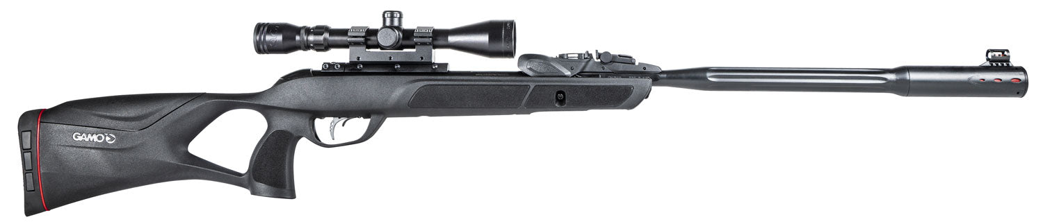 Gamo 6110063354 Swarm Fusion 10X Gen 3 Gas Piston 177 10rd Shot Black Black Fluted Steel Barrel Black Receiver Black All