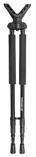 TruGlo TG8920XB Solid-Shot  Bipod 21-40" Collapsible Black Aluminum, Rubberized V-Brace, Twist Lock Adjustable Legs, Inc