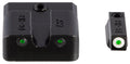 TruGlo TG231MP3W Tritium Pro  Black | Green Tritium White Outline Front Sight Green Tritium Rear Sight