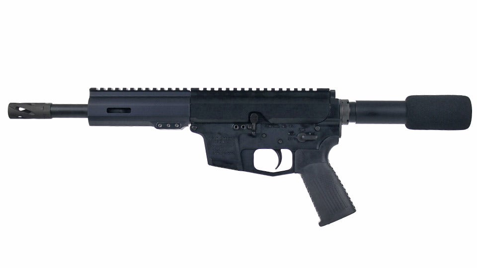 BC-10MM 10mm Right Side Charging Complete Pistol, 7.5" Parkerized Barrel, 1:16 Twist, Billet Lower, Blowback, 5.3" M-LOK Rail