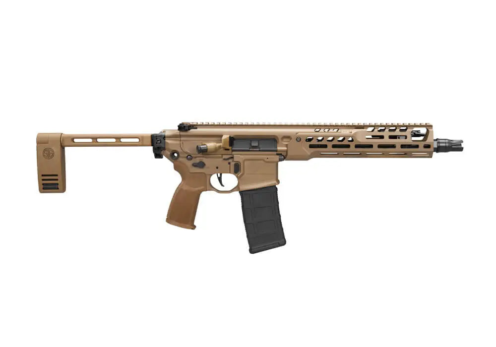 SIG SAUER MCX 5.56 PISTOL 11.5" PISTOL FDE CERAKOTE, FOLDING PCB, 1-30RD MAG