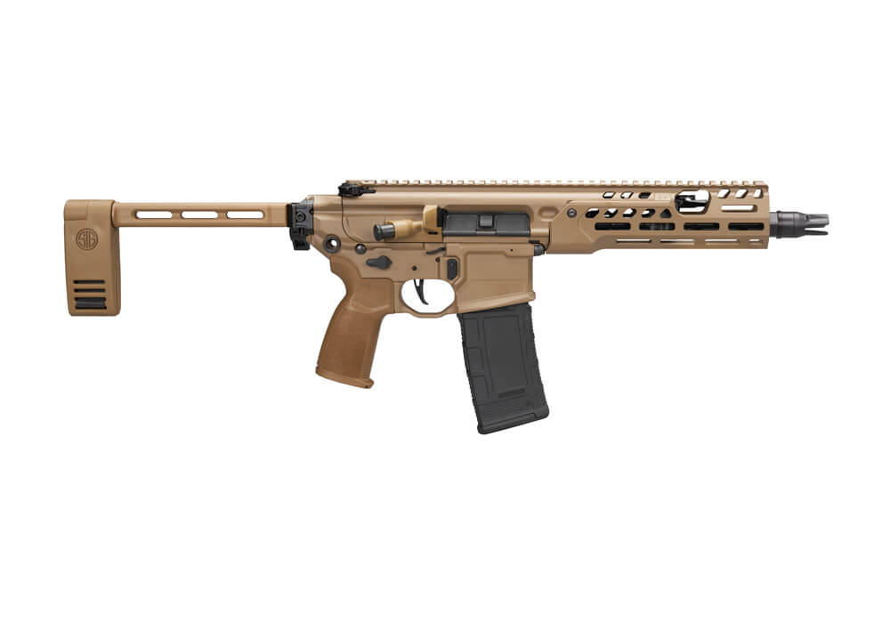 SIG SAUER MCX 300 BLK PISTOL 9" FDE CERAKOTE, FOLDING PCB, 1-30RD MAG
