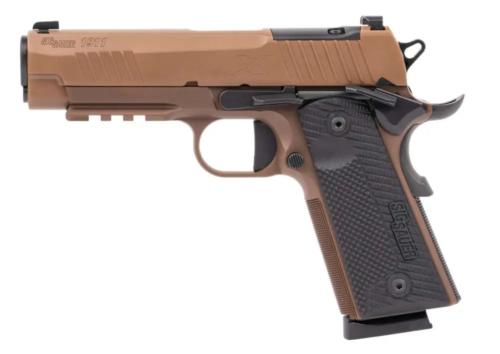 SIG SAUER 1911 X CARRY 45ACP OPTIC READY COYOTE TAN 2-8RD MAGS