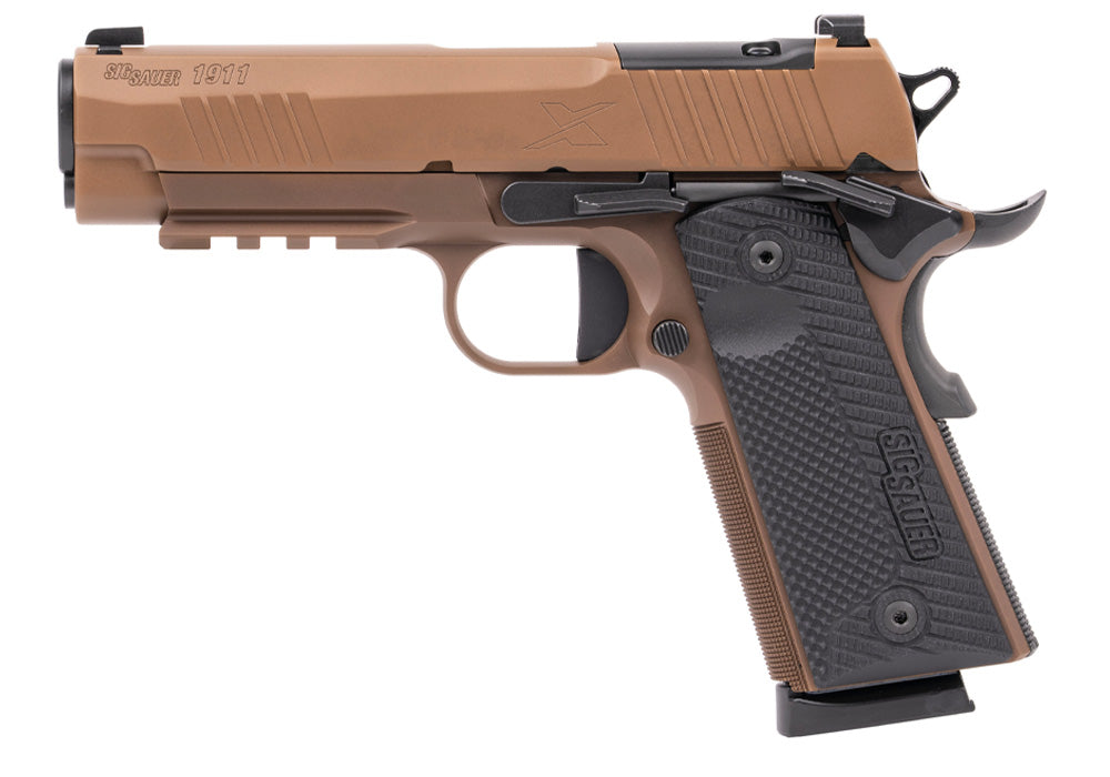SIG SAUER 1911 X CARRY 45ACP OPTIC READY COYOTE TAN 2-8RD MAGS