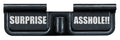 Phase 5 Weapon Systems EPCSURPRISE Ejection Port Door  AR-15 Black Parkerized Steel 3.10"  Engraved "Surprise Asshole!!"