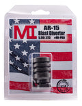 Midwest Industries MIPBD Blast Diverter  Black Phosphate Steel with 1/2"-28 tpi Threads, 1.75" OAL & 1.09" Diameter for 