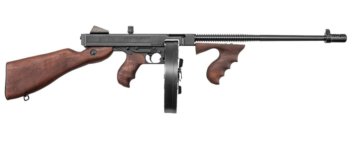THOMPS 1927A-1C LIGHT WEIGHT DELUXE 45ACP RFL WALNUT GRAIN POLYMER 100 RD DRUM/20RD STICK