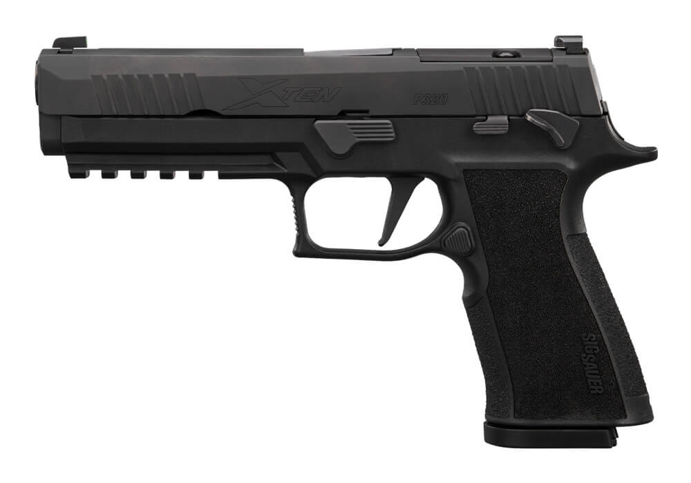SIG SAUER P320 XTEN 10MM PSTL BLK 5" OPTC RDY 2-10RD MAGS