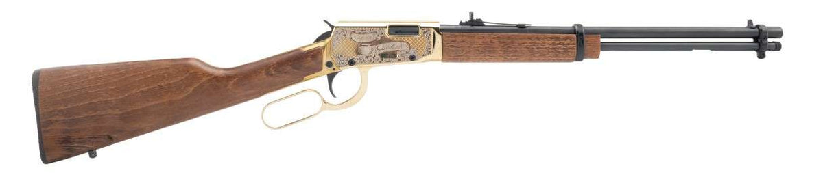 ROSSI RIO BRAVO 22LR LEVER RIFLE WILD BILL HICKOK EDITION ENGRAVED GOLD FINISH/BLK 15RD
