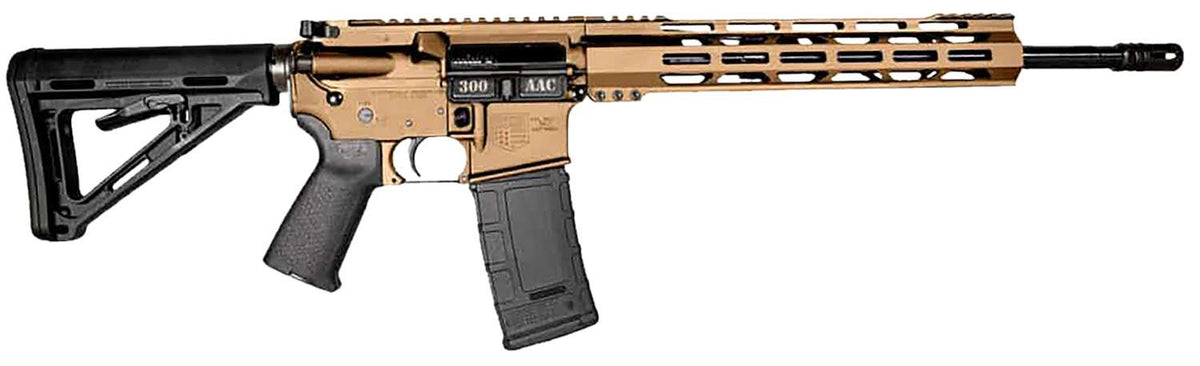 DIAMONDBACK DB15 300 BLACKOUT 16" RIFLE 15" BURNT BRZ M-LOK RAIL