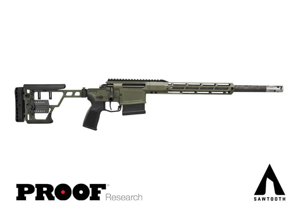 SIG SAUER CROSS 6.5CM SAWTOOTH 24" PROOF CARBON, FOLD PRS, MOSS GRN 1-5RD MAG