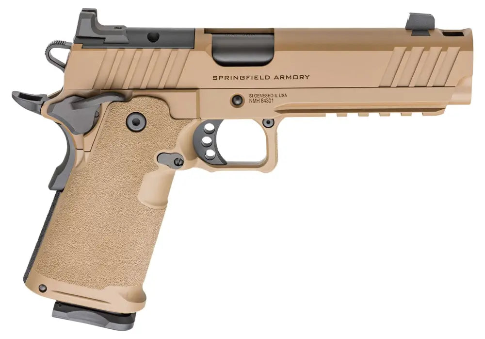 SPRINGFIELD ARMORY 1911 DS PRODIGY COMP COYOTE BROWN 5" 9MM PSTL 1-17RD 1-20RD