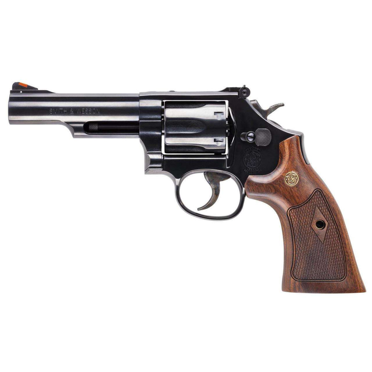 SMITH & WESSON MODEL 19 357MAG REVOLVER 4.25" BLACK/WOOD NO LOCK 6RD CA COMPLIANT