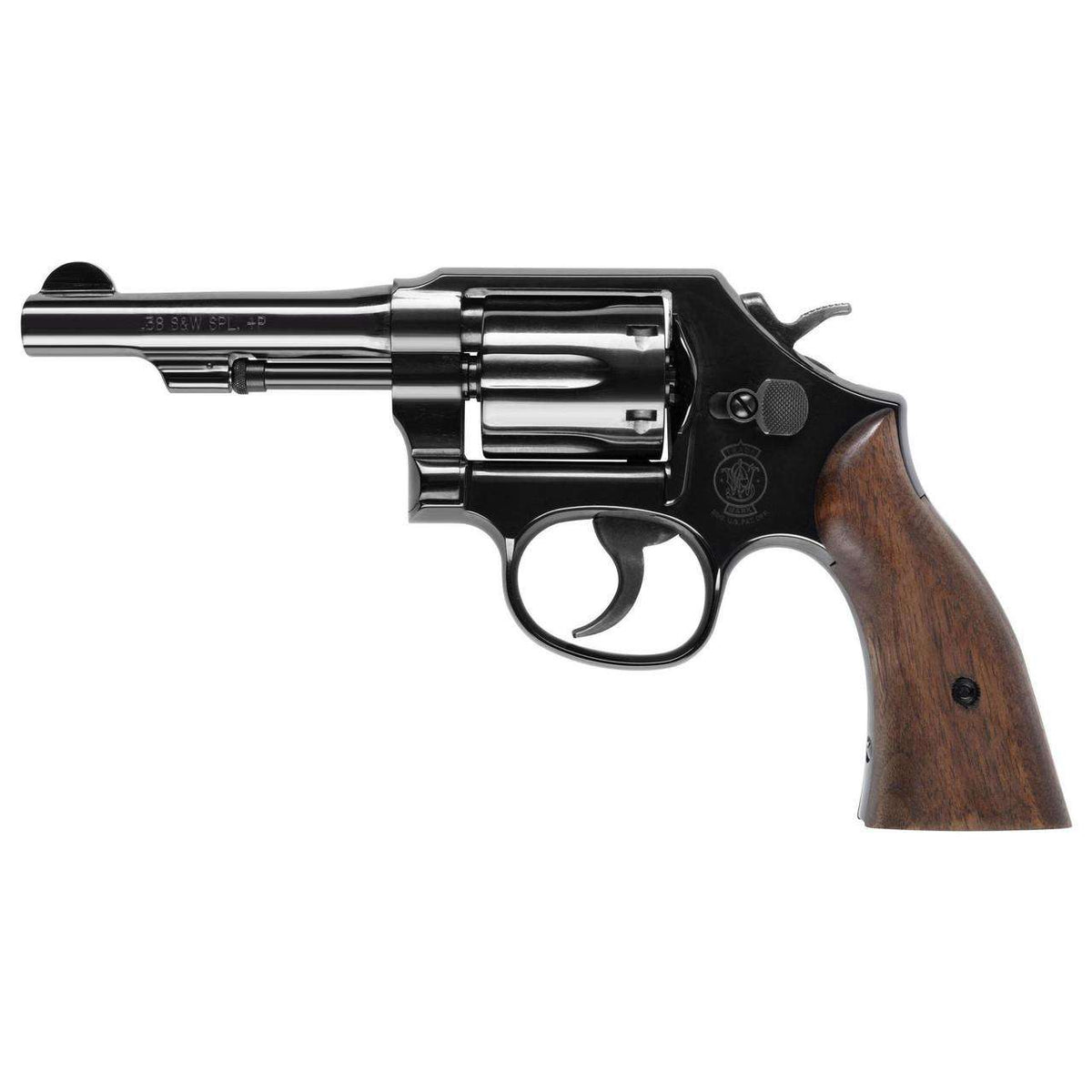 SMITH & WESSON MODEL 10 38SPL REVOLVER 4" BLACK/WOOD NO LOCK 6RD CA COMPLIANT