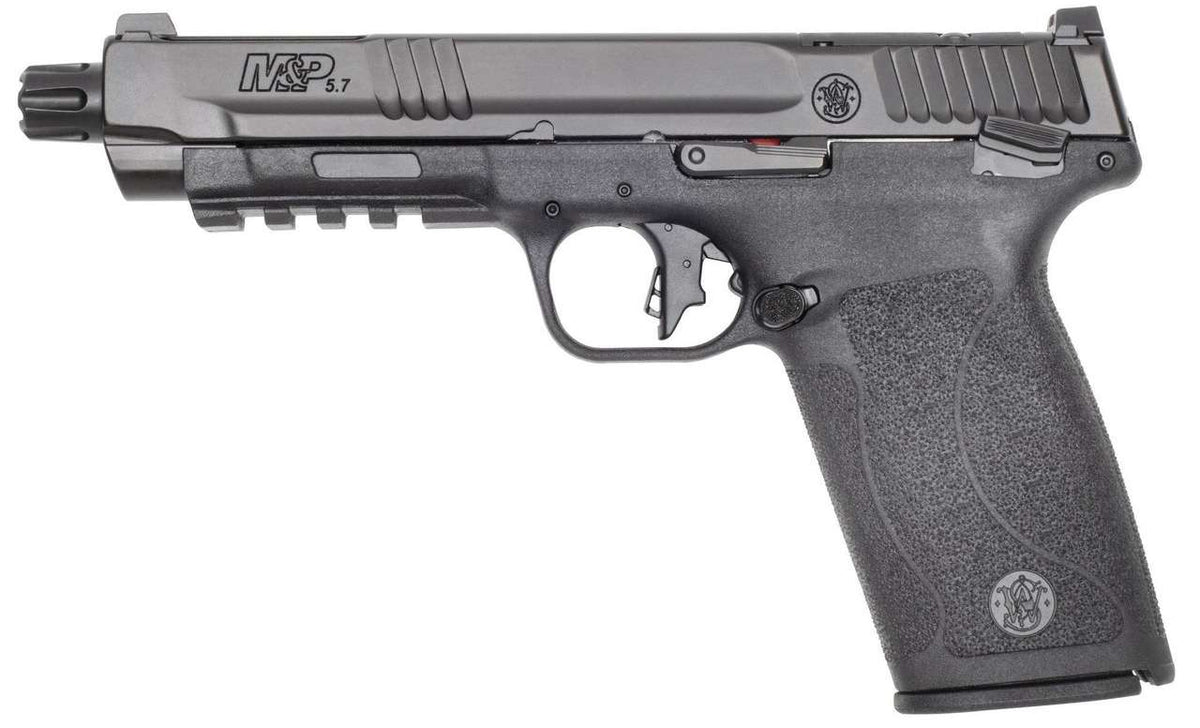 SMITH & WESSON M&P 5.7 PISTOL 5.7X28 O.R. 5" NON THREADED, MS. BLACK 2-10RD MAGAZINES