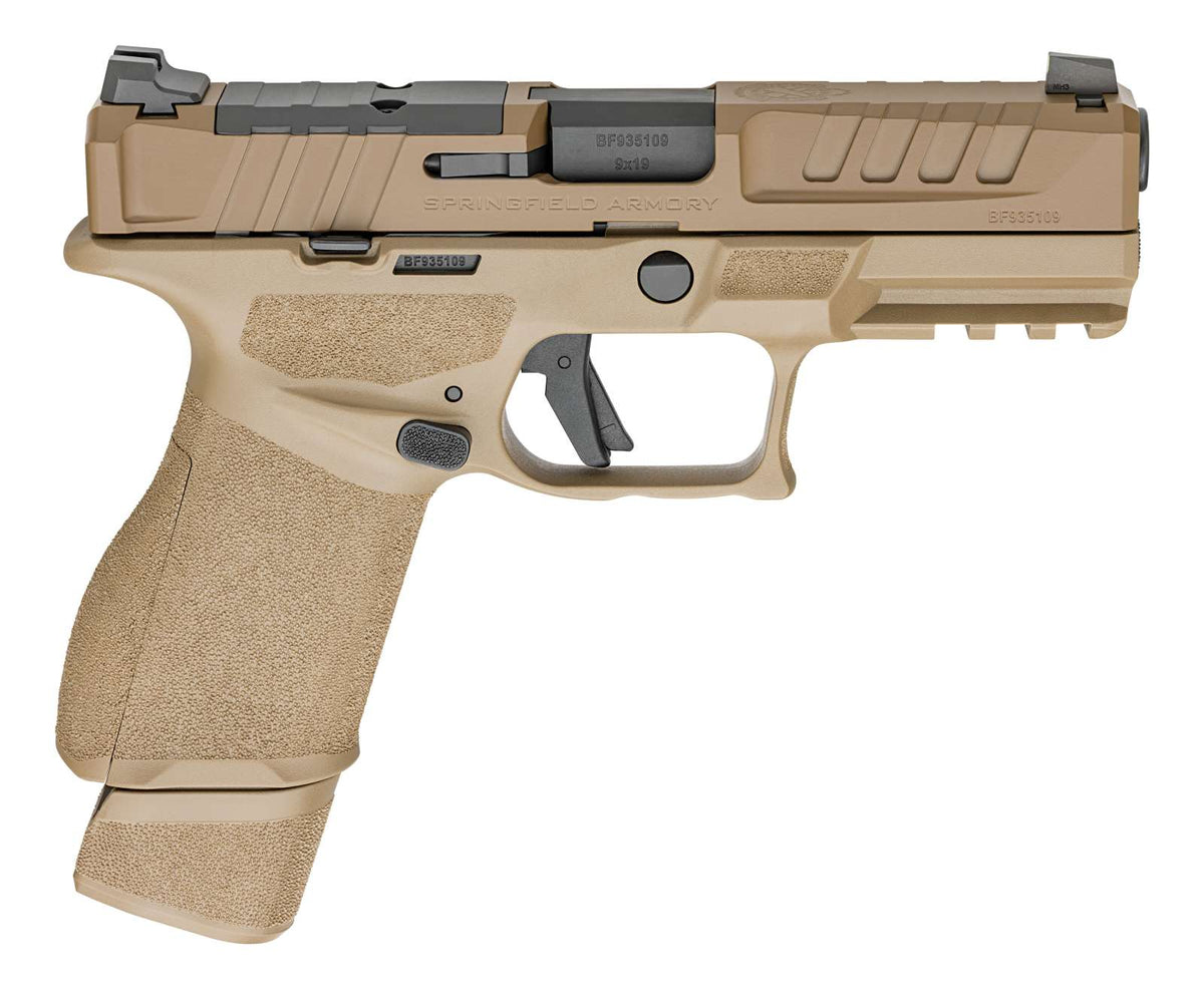 SPRINGFIELD ARMORY ECHELON 4.0C 9MM PISTOL 4" FDE 1-15RD, 1-18RD U NOTCH
