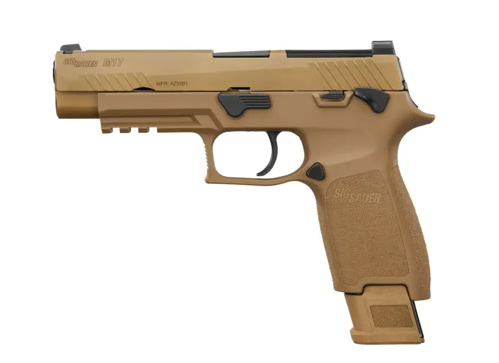 SIG SAUER M17 CSS 9MM PISTOL COYOTE TAN 4.7" M.S. 2-21RD 1-17RD MAGS