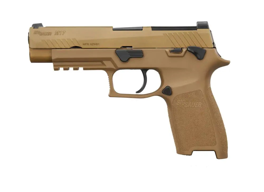 SIG SAUER M17 CSS 9MM PISTOL COYOTE TAN 4.7" M.S. 3-10RD MAGS