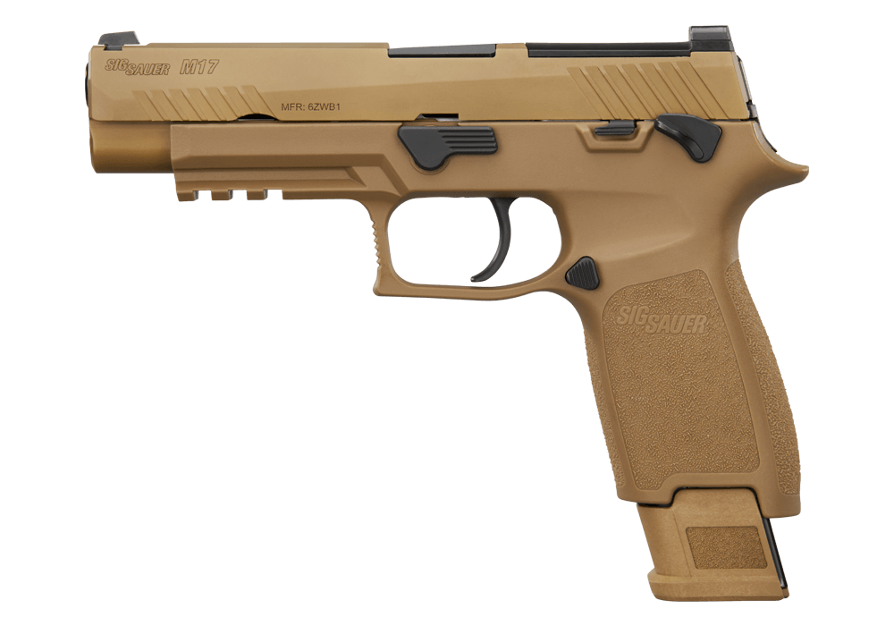SIG SAUER M17 CSS 9MM PISTOL COYOTE TAN 4.7" M.S. 3-10RD MAGS