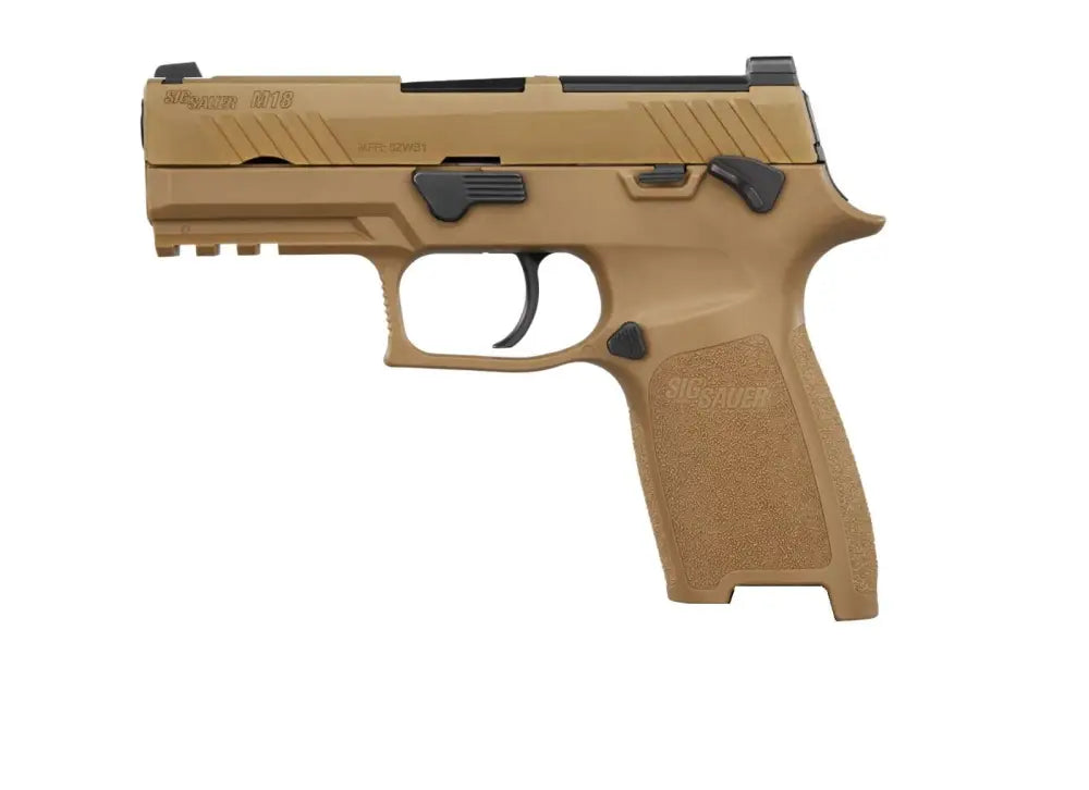 SIG SAUER M18 CSS 9MM PISTOL 3.9" COYOTE TAN M.S. 3-10RD MAGS
