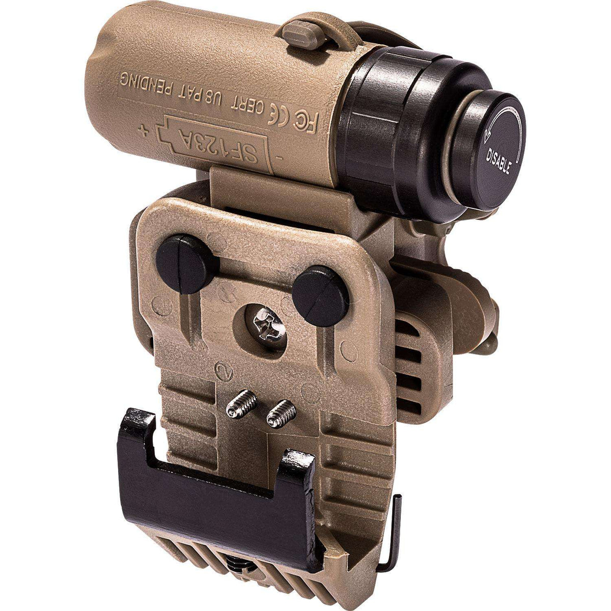 SUREFIRE HL1 HELMET LIGHT 1.4–19.2LM IR/WHITE/IR TAN