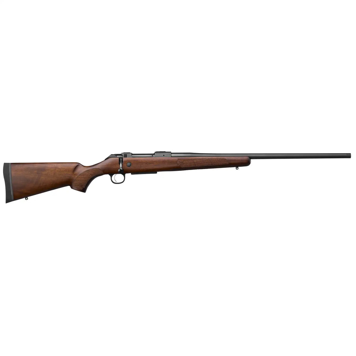 CZ 600 PLUS ST3 AMERICAN, 300 WIN MAG, 3 RD, 24IN, 9/16X24, DRILLED AND TAPPED, WALNUT STOCK