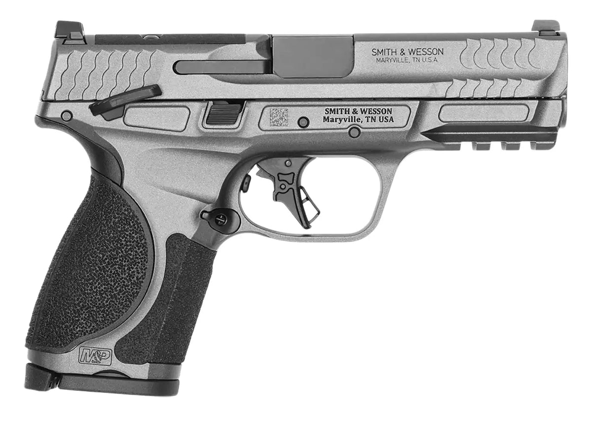SMITH & WESSON M&P9 M2.0 METAL COMPACT 4" PISTOL 9MM TUNGSTEN GRY, M.S. O.R. 2-10RD CALI COMPLIANT