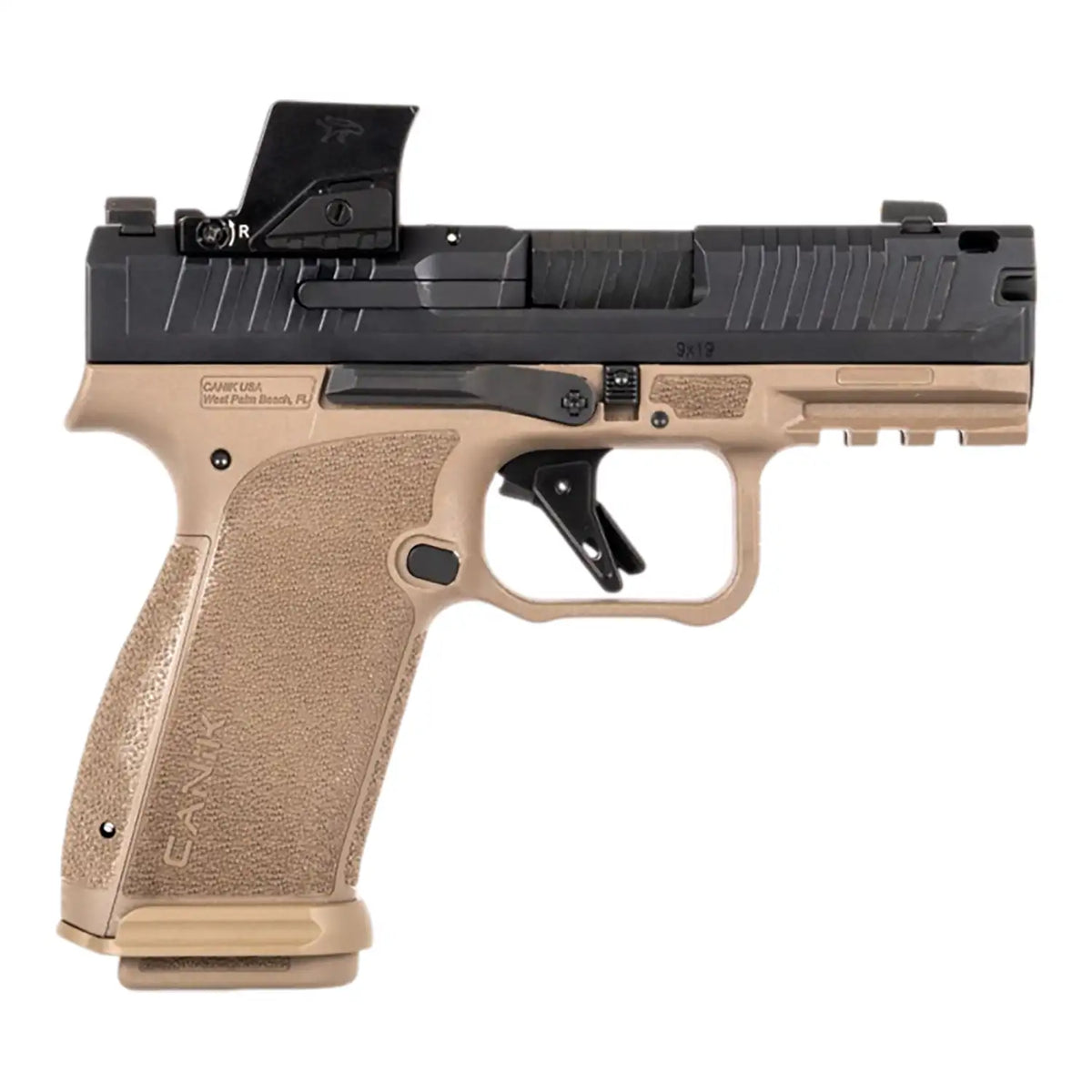 CANIK METE MC9 PRIME TWO-TONE BLK/FDE w/MeCanik MO4 9MM 17RD